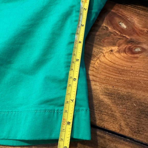 Boden Richard Flat Front Cotton Kelly Green 9” Shorts 8 - Picture 4 of 7